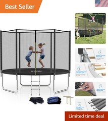 Trampoline for Kids,400LBS Outdoor Trampoline with Net-ASTM Approved Trampoli…