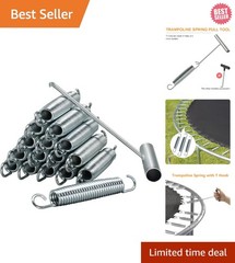 Stainless Steel Trampoline Spring Set – 5.5-7 Inch Replacement with T-hook