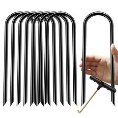 Heavy-Duty Trampoline Stakes for High Winds, 12-Inch Galvanized Steel Anchors