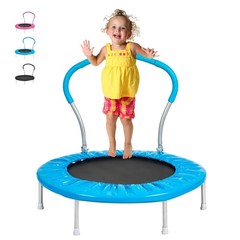 Lyromix 36-Inch Kids Trampoline with Handle – Indoor Mini Tranpoline for Todd…
