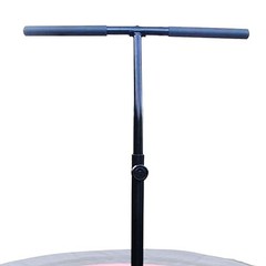 LEAPS & REBOUNDS 48″ Adjustable Stability Bar with 48″ Fitness Trampoline, Pink