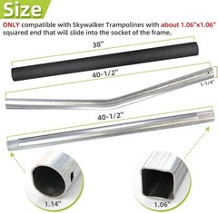 Galvanized Steel Trampoline Replacement Poles for Skywalker Jumpzylla 8-12ft