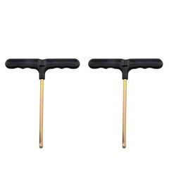 2pcs 140mm/5.5″ Stainless Steel T Hook Spring Pull Hook Lift Hooks Handle for