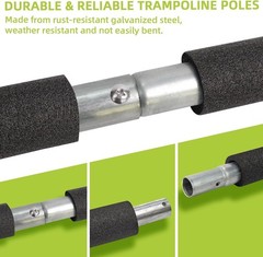 Galvanized Enclosure Poles Replacement for Skywalker & Jumpzylla Trampolines