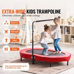 Indoor Outdoor Foldable Trampoline for 3-12 Years 56x36in