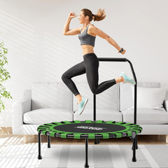 40/48″ Fitness Trampoline for Adult, Max Load 450 LBS, Foldable Mini Trampoline