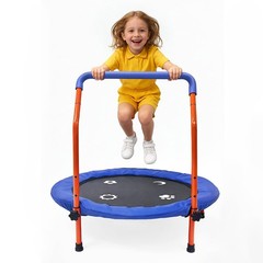 36″ Kids Trampoline – ASTM Certified Foldable Indoor/Outdoor Mini Rebounder, Saf
