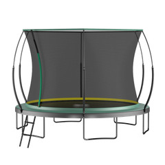 14ft Springfree No Gap Trampoline with Safety Net – Green