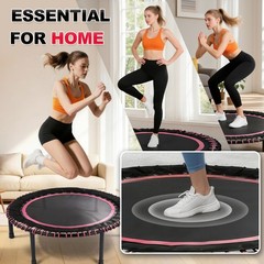40″ Mini Fitness Exercise Rebounder Trampoline for Adult Indoor/Garden Workout