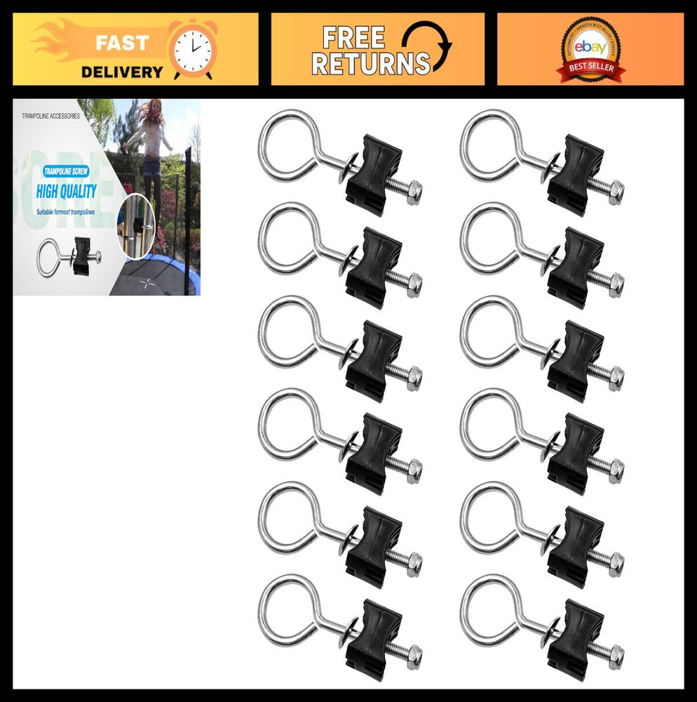 12 Pack Trampoline Replacement Screws | Fix Large Round Trampolines 6mm Parts