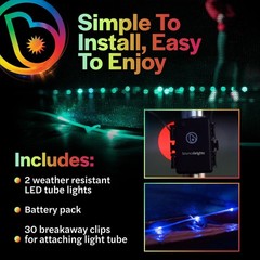 BounceBrightz LED Trampoline Light – Color Changing Trampoline Lights for – F…