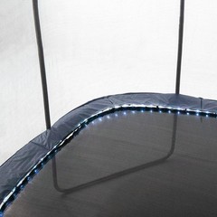 Skywalker 13′ Square Trampoline With Lighted Spring Pad Navy