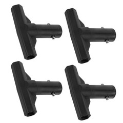 4 Pcs Trampoline Pole Top Cover Enclosure End Caps Shaped Pipe Sleeve