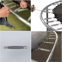 6 Pack Trampoline Springs Replacement 5.5 Inch Heavy Duty Stainless Steel Fit…