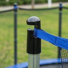 6Pcs Trampoline Pole Covers Replacement Durable Plastic Black Enclosure Set