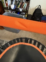 40″/48″ Foldable Mini Trampoline Load 330bs,Portable with Adjustable Foam Handle