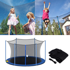 12 13 14 15ft Trampoline Safety Net Round Replacement For 4 6 8 Poles Enclosure