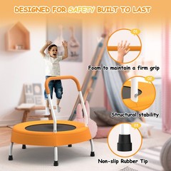 28inch Toddler Trampoline for Kids 1 Year Plus with Handle