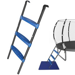 Trampoline Ladder 107cm Long, 3 Trampoline Steps, Non Slip Trampoline Ladder with…