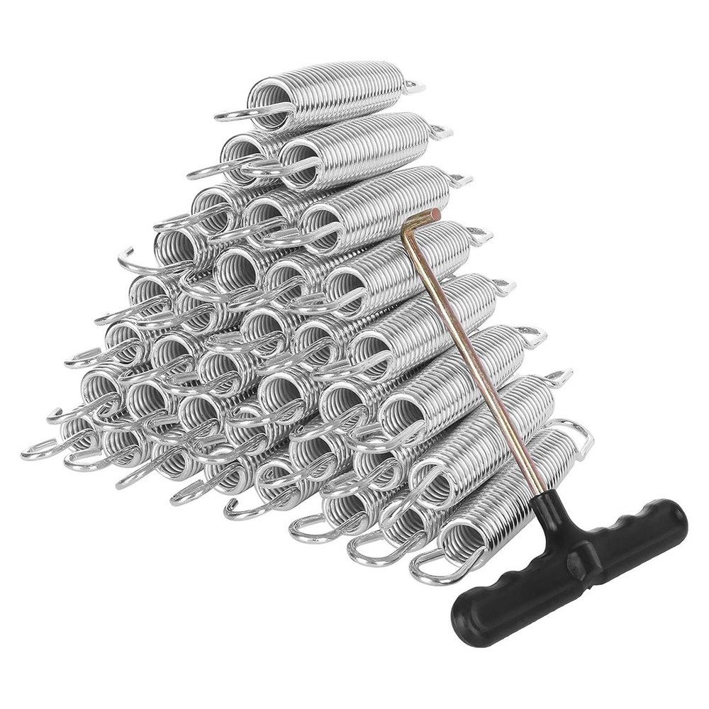 40 Pack Trampoline Springs 13.5cm with T Hook,Great for Outdoor Trampoline7906