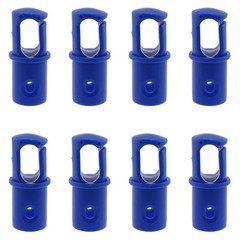 8PCS Universal Trampoline Bar Caps G-Hook Trampoline Shell Rod Cap for 1.1In Pol