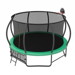 14ft Recreational Trampolines with Ladder ASTM Approval Adults Kids Trampoline