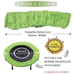 Mini Trampoline Spring Cover 36 38 40 45 60Inch Small Trampoline Pad Replacement