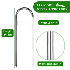 Trampoline Stakes High Wind Ground Stakes, Heavy Duty Trampoline Anchors Tent…
