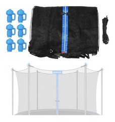 Zoomster Trampoline 15’ Safety Enclosure Net for 6 Straight Poles