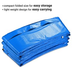 15′ FT Round Trampoline Safety Pad Replacement EPE Foam Blue Spring Frame Cover
