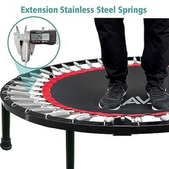 Kids Adult Mini Trampoline 40/48 Inch Adjustable Handle