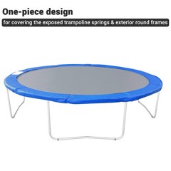 15′ FT Round Trampoline Safety Pad Replacement EPE Foam Blue Spring Frame Cover