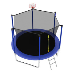 10ft Trampoline with Ladder Adults Kids Outdoor ASTM Approved Safety Trampolines