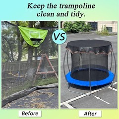 Trampoline Shade Cover 16FT Round Heavy Duty Trampoline Cover for Sun Protect…