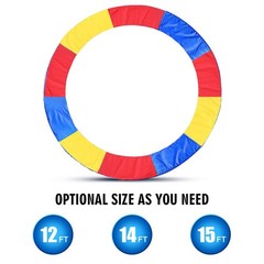 Safety Pad Spring Round Frame Pad Cover Replacement 12FT Trampoline Multi Color