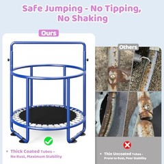 Yohood 55 Inch Trampoline For Kids With Enclosure 6 In 1