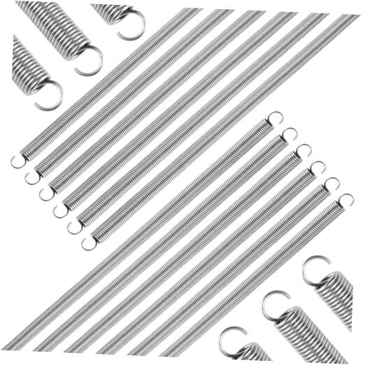 pcs Extension Springs,304 Stainless Steel Extension 0.047″x0.4″x11.8″ 12