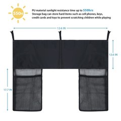 Trampoline Ladder, 2 Steps with Wide Steps, Trampoline Storage Bag, Universal…