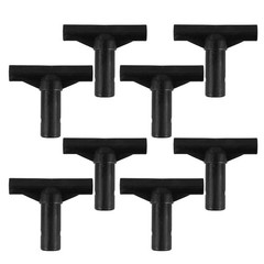 8Pcs Reusable Trampoline T Tube Caps Pole Connector Black PP Material