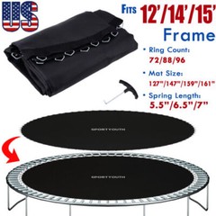 Replacement Trampoline Mat Round Pad Jumping Mat For 12/14/15ft Trampoline US