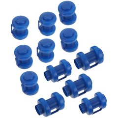 12Pcs Blue Plastic Trampoline Rod Protectors Durable Replacement Accessories