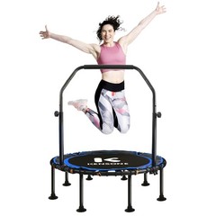 K Kensone 48 Foldable Rebounder Trampoline For Adults Bungee 550 Lbs Quiet