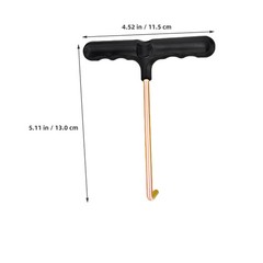 4Pcs Compact Durable Boot Lace Hook Tool for Ice Skates and Hockey Shoes Black