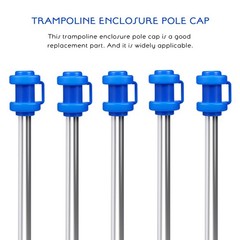 Replacement Trampoline Parts 16Pcs Trampoline End Caps Trampoline Poles Replacem