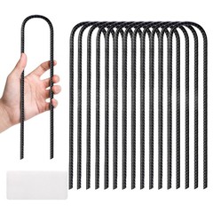 12/16″ Trampoline Stakes Anchors High Wind Heavy Duty Rebar Stakes