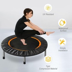 Mini Trampoline Spring Cover – 36-Inch Safety Pad in Black Oxford Cloth