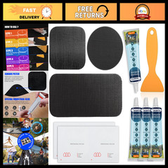 Trampoline Repair Kit for Mat Tears & Holes | Includes Ground Stakes & Patches