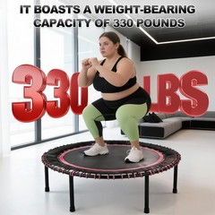 40″ Mini Fitness Exercise Rebounder Trampoline for Adult Indoor/Garden Workout