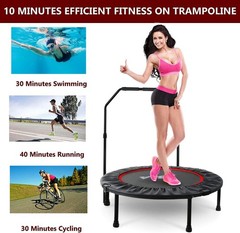 40 Inch Mini Exercise Trampoline Indoor Fitness Rebounder 300LBS