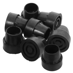 8Pcs Black Rubber Leg Caps for Trampoline Tube Legs Noise Reduction Design